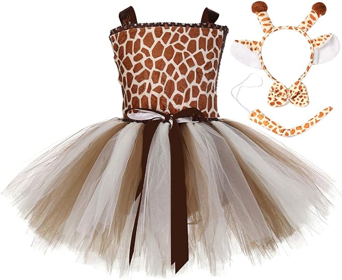 Tutu Dreams Halloween Giraffe Costume for Girls Animal Costumes Birthday Carnival Party