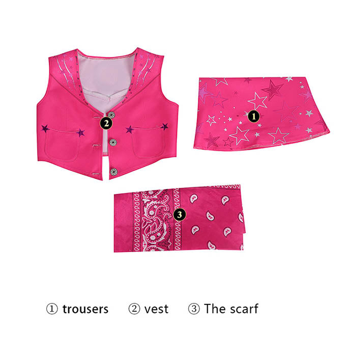 Girls Hot Pink Pant and Vest Set