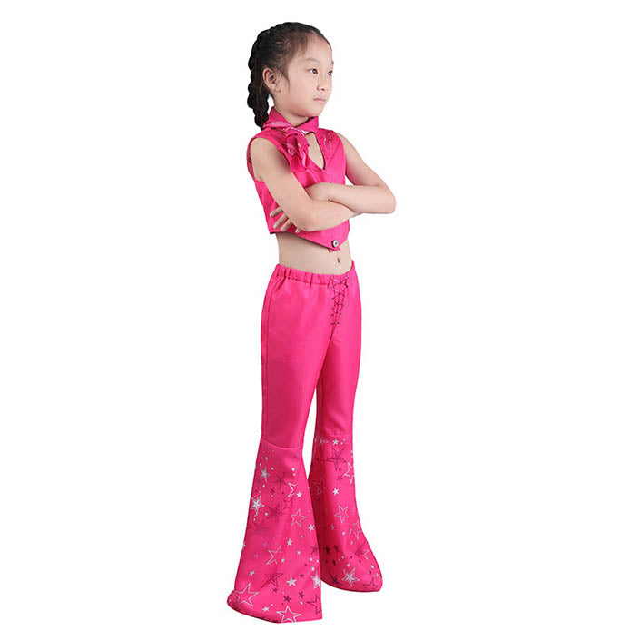 Girls Hot Pink Pant and Vest Set