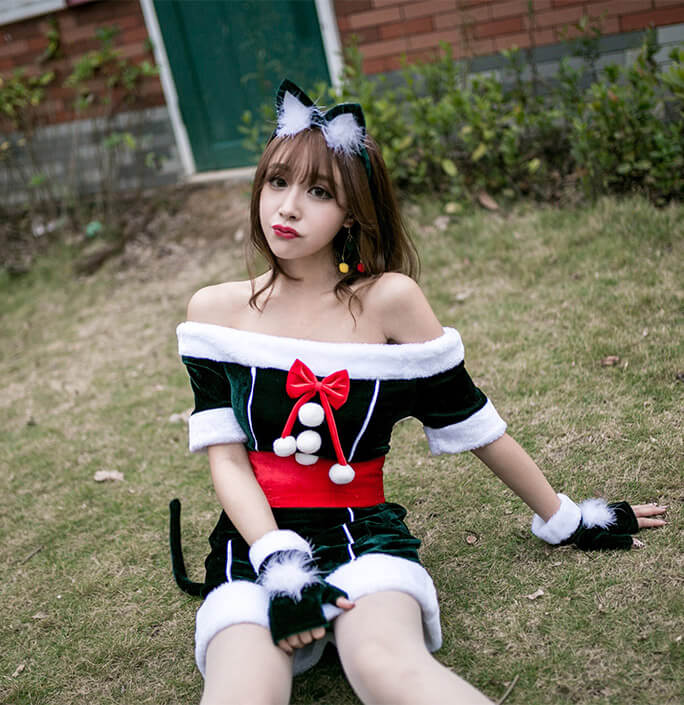 Women's Christmas Catwoman Party Costumes