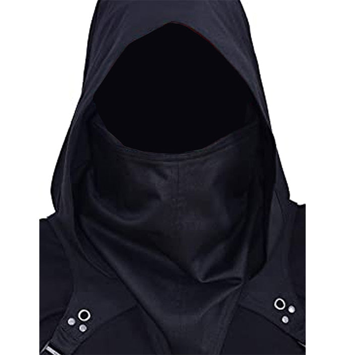 Medieval Assassin Cyber Style Hooded Cloak