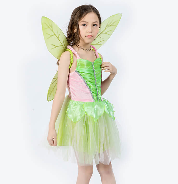 Girls Green Fairy Dress Suit