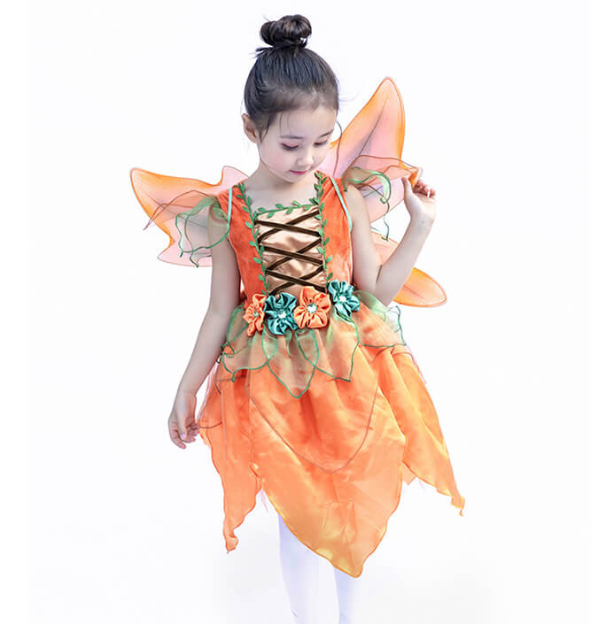 Girl Orange Fairy Skirt