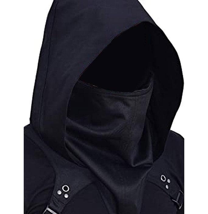Medieval Assassin Cyber Style Hooded Cloak