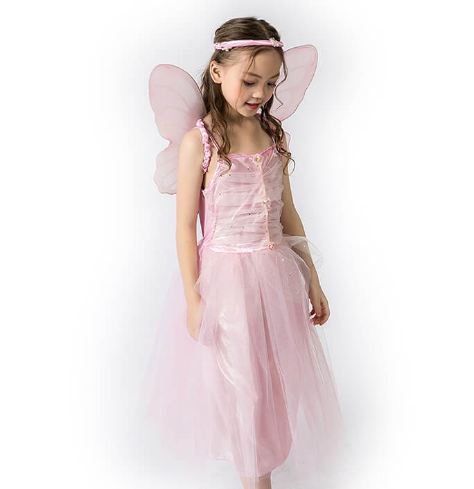 Girls Pink Fairy Suit