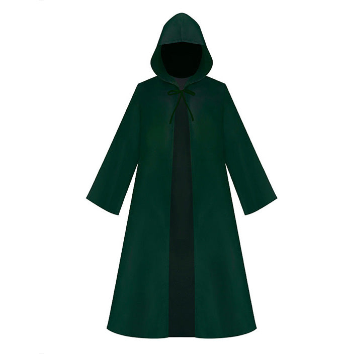 Medieval Warrior Solid Color Robe Cloak