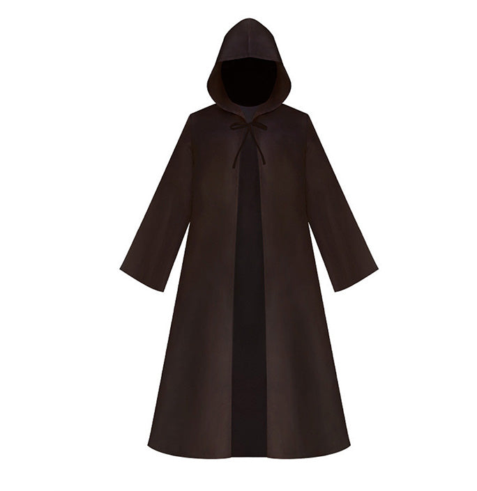 Medieval Warrior Solid Color Robe Cloak