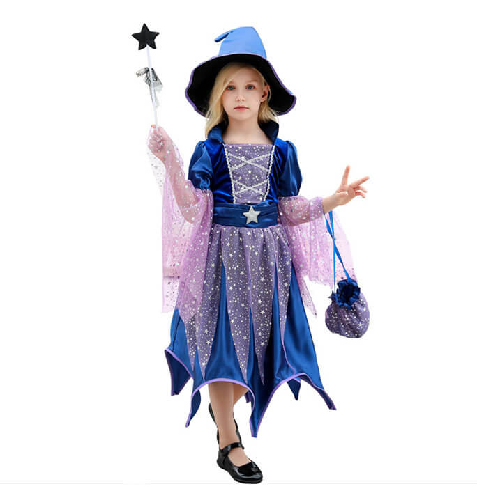 Girls Halloween Cute Witch Dress