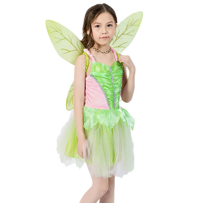 Girls Green Fairy Dress Suit