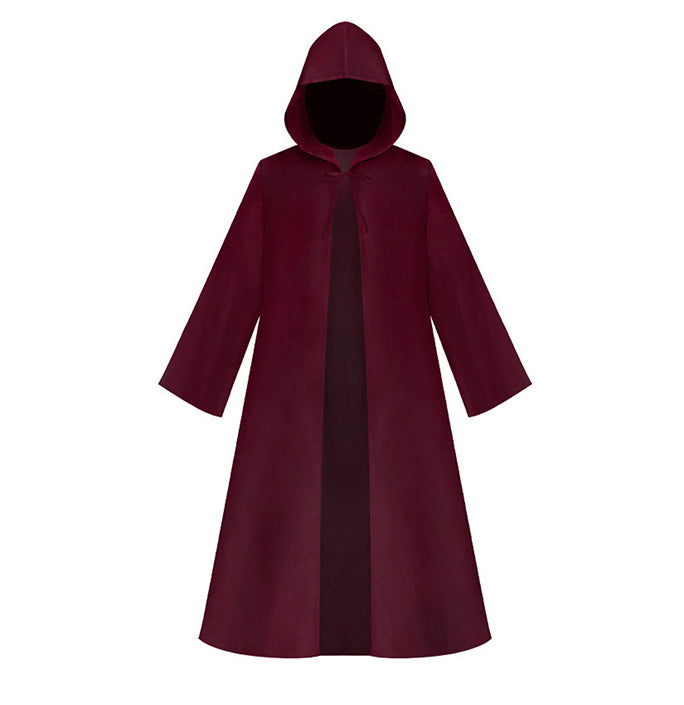 Medieval Warrior Solid Color Robe Cloak