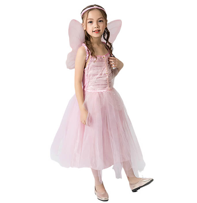 Girls Pink Fairy Suit