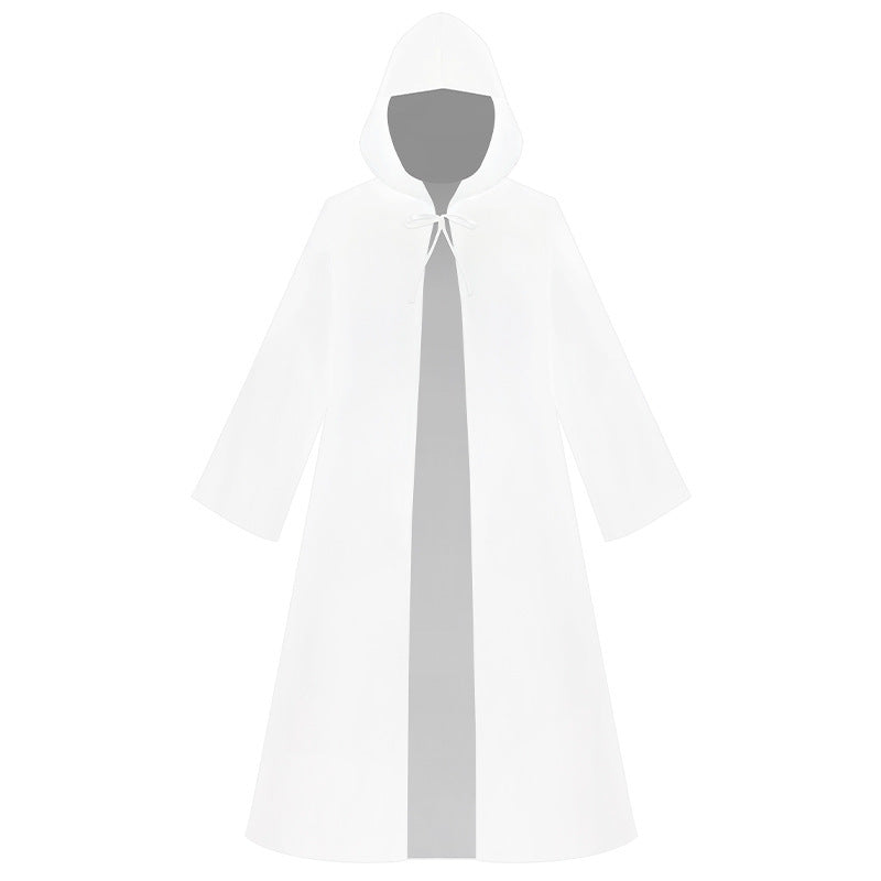 Medieval Warrior Solid Color Robe Cloak