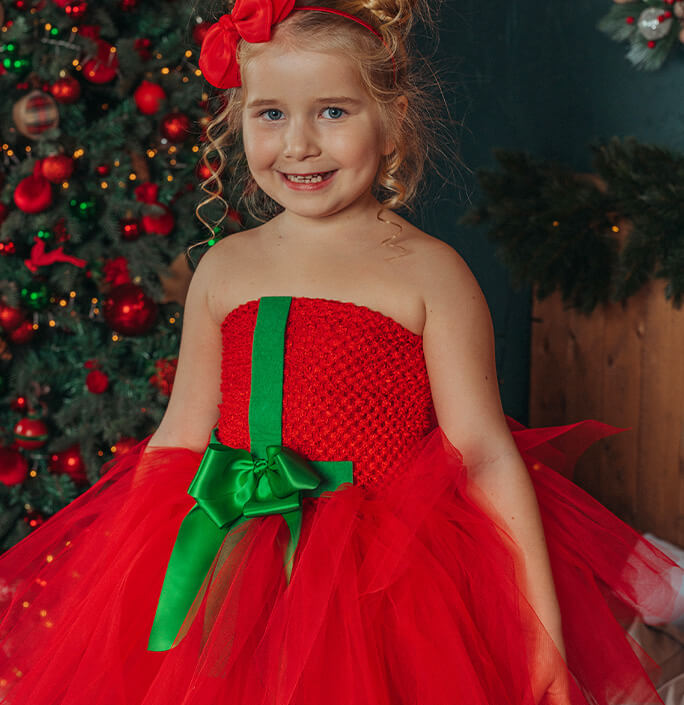 Girls Christmas Gift Style Costume Dress