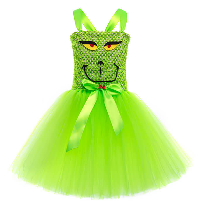 Girls Christmas Monster Inspired Tutu Dress