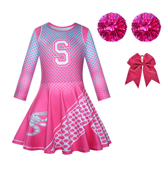 Girls Zombie Academy Inspired Long Sleeve Dress