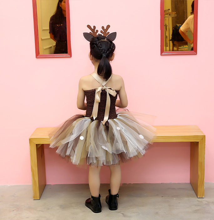 Girls Kindness Deer Inspired Tutu Dress