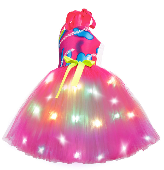 Girls LES Retro 80s Tulle Workout Costume