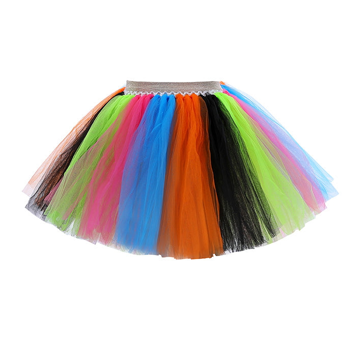 Girls Retro Printed T-Shirt Skirt Party Set Costume