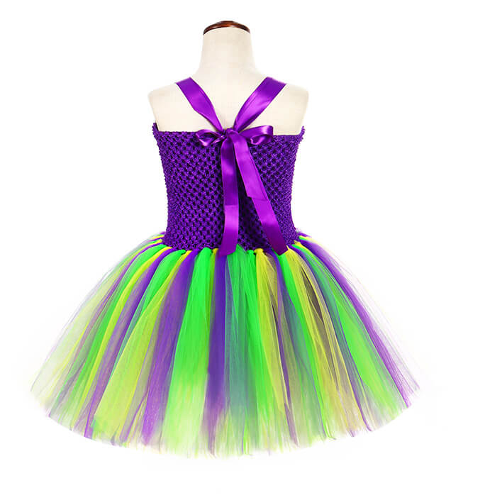 Girls Carnival Masquerade Glowing Tutu Dress
