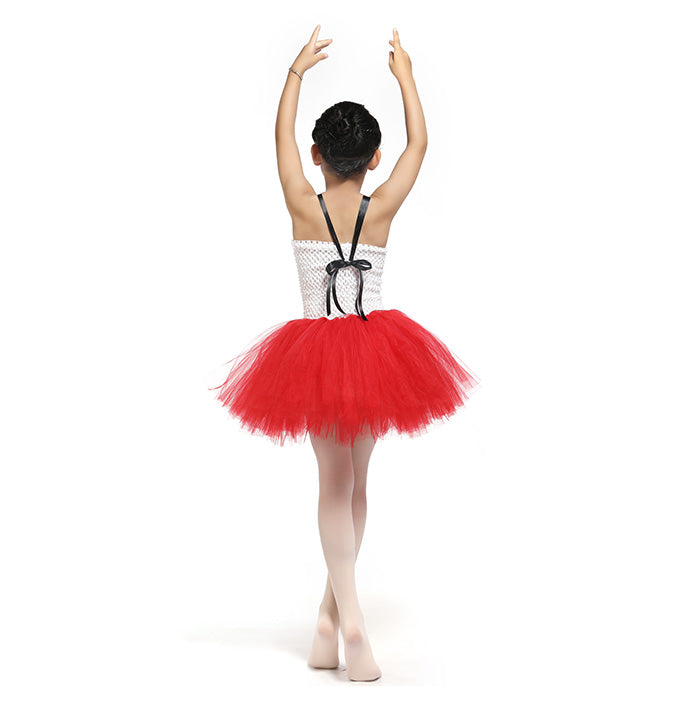 Girls Little Red Riding Hood Performance Tutu Dress