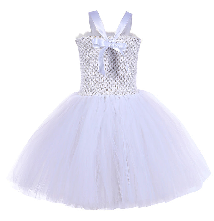 Girls White Angel Gorgeous Tutu Dress