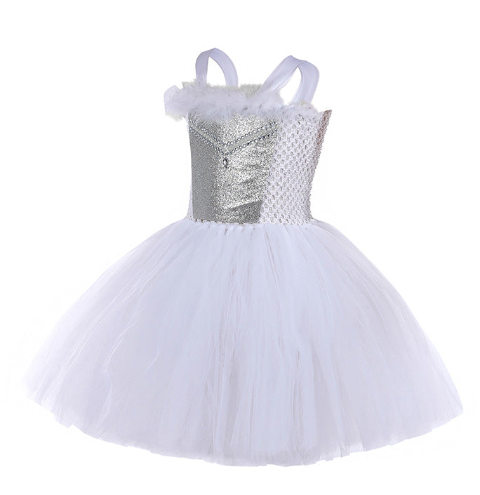 Girls White Angel Gorgeous Tutu Dress