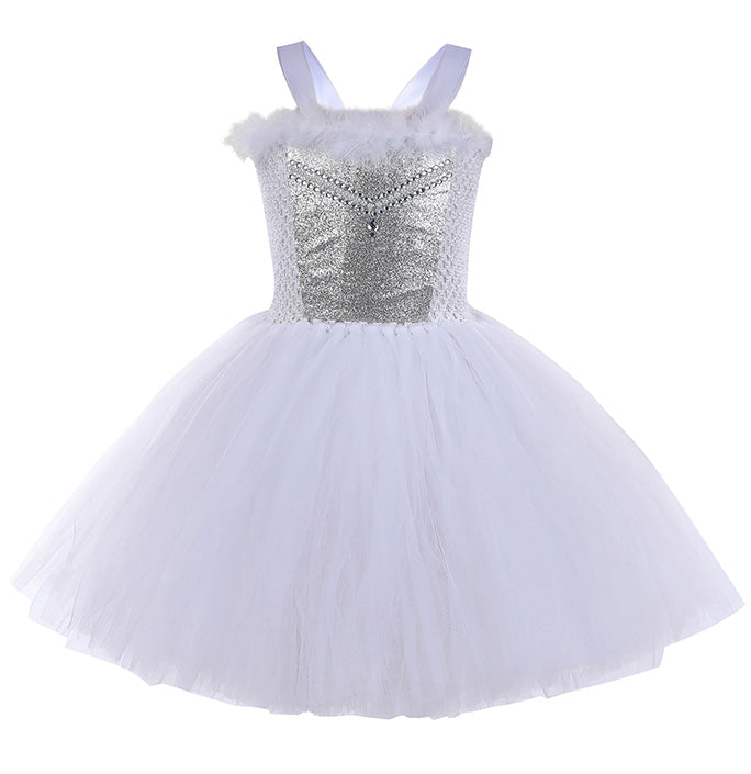 Girls White Angel Gorgeous Tutu Dress