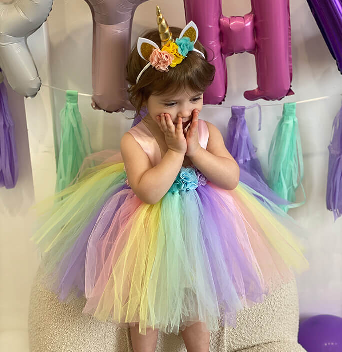 Baby Colorful Unicorn Tutu Dress
