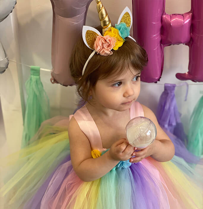 Baby Colorful Unicorn Tutu Dress