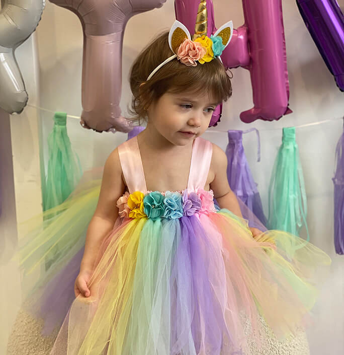 Baby Colorful Unicorn Tutu Dress