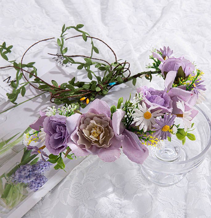 Fairy Prom Flower Fairy Simulation Flower Head Wearing Wreath