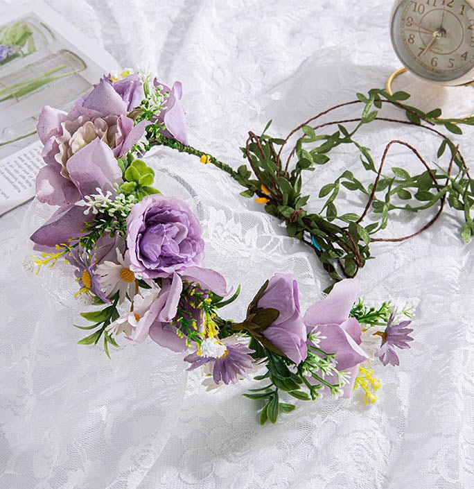 Fairy Prom Flower Fairy Simulation Flower Head Wearing Wreath