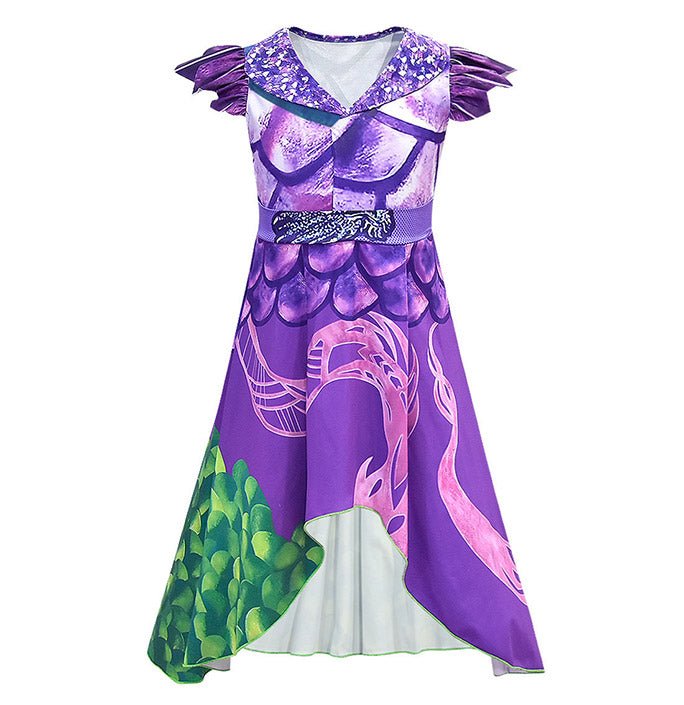 Girl Descendant Cosplay Purple Dress