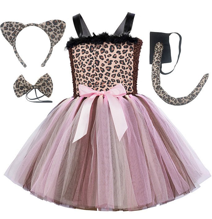 Girls Agile Leopard Inspired Costume