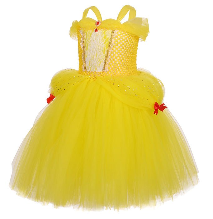 Girls Belle Inspired Costume Dress
