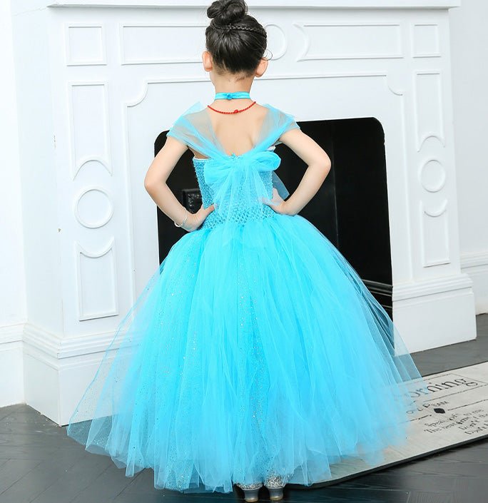 Girls Blue Birthday Party Dress