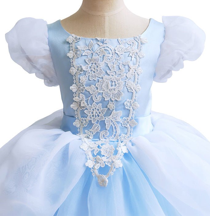 Girls Cinderella Blue Princess Dress