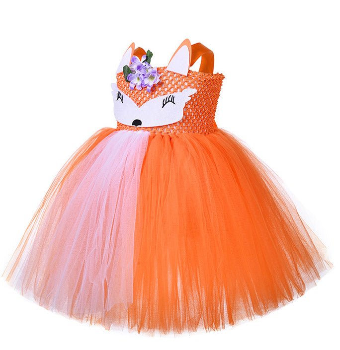 Girls Clever Fox Inspired Tutu Dress