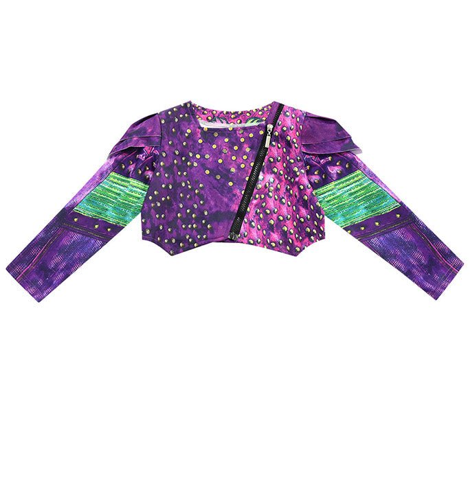 Girls Descendants Purple Vest Pants Suit