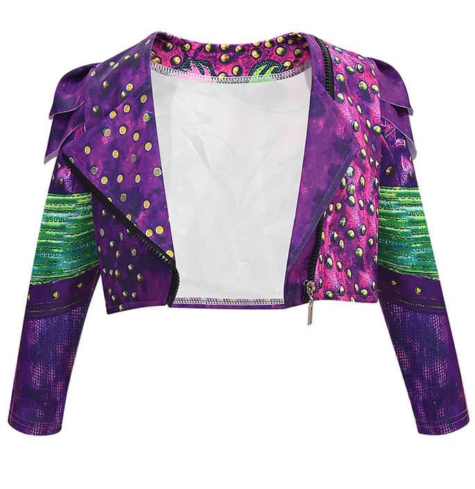 Girls Descendants Purple Vest Pants Suit