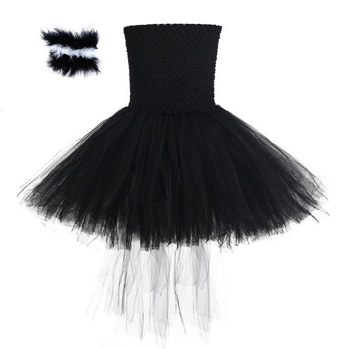 Girls Docile Skunk Inspired Costume