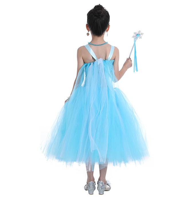 Girls Dresses Blue Party Tutu Dress