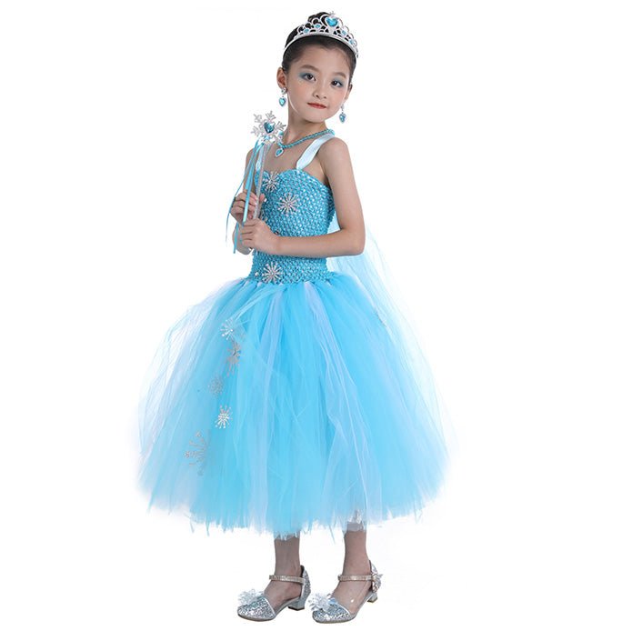 Girls Dresses Blue Party Tutu Dress
