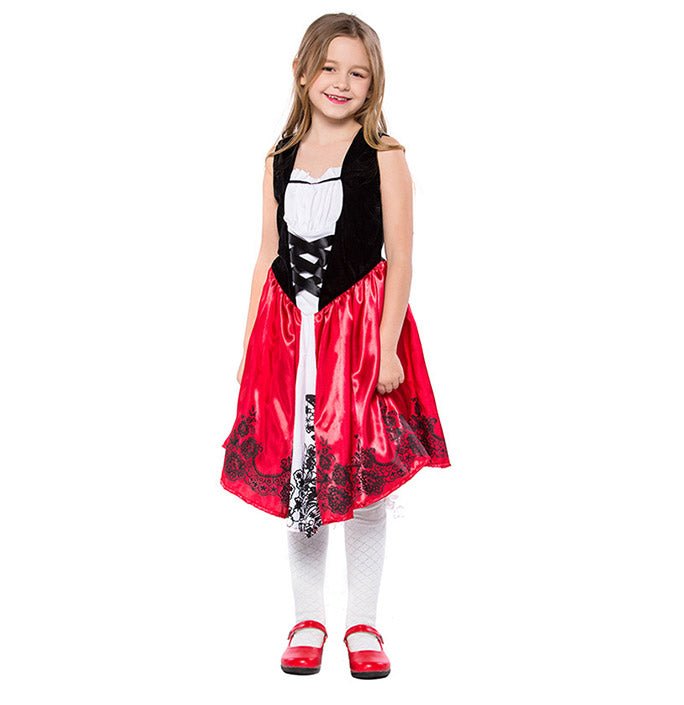 Girls Fairy Tale Little Red Riding Hood Dress