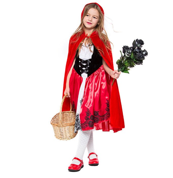 Girls Fairy Tale Little Red Riding Hood Dress