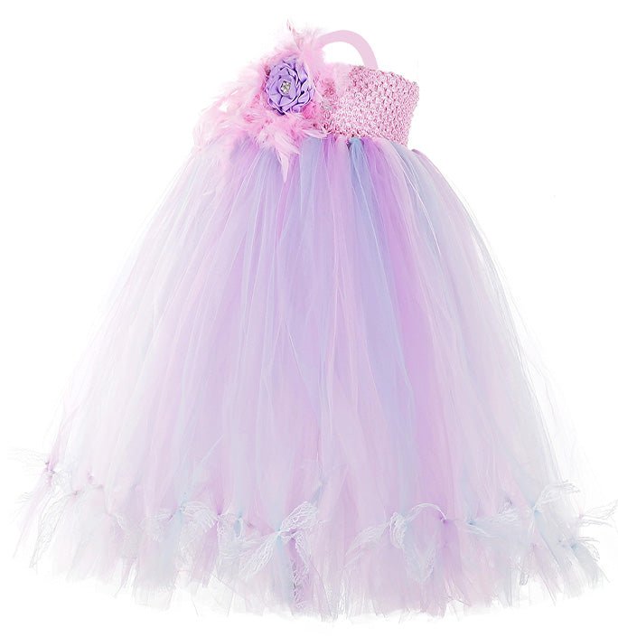 Girls Festival And Birthday Unicorn Lilac Costume
