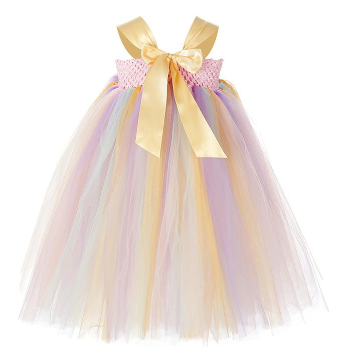 Girls Golden Corsage Unicorn Tutu Dress