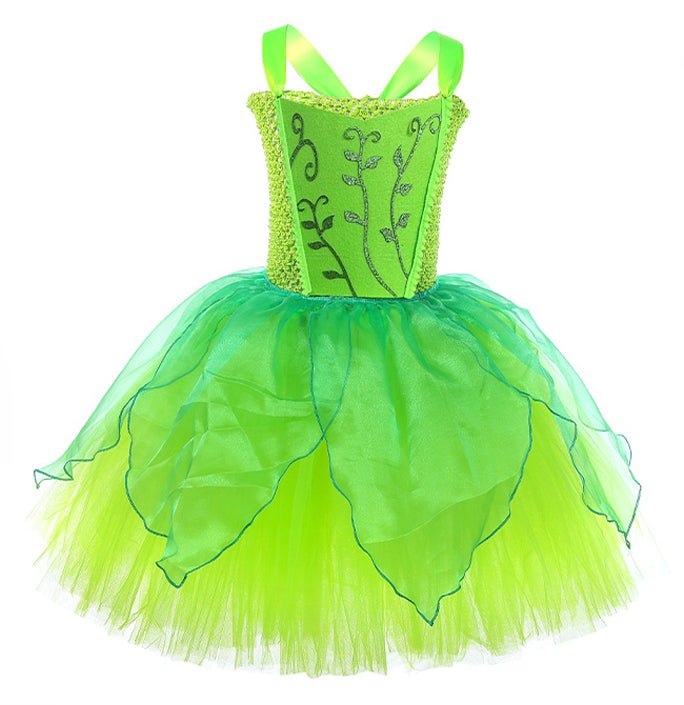 Girls Green Elves Inspired Costume