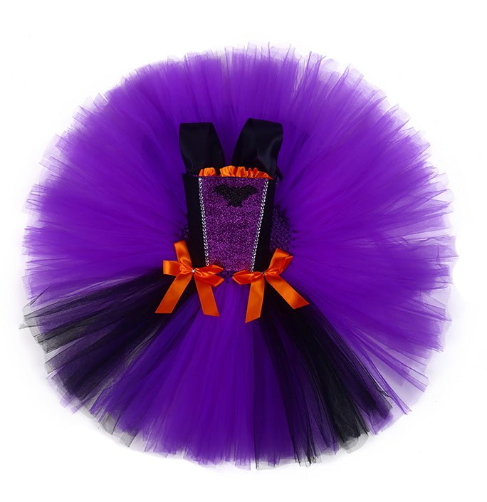 Girls Halloween Party Bat Witch Costume