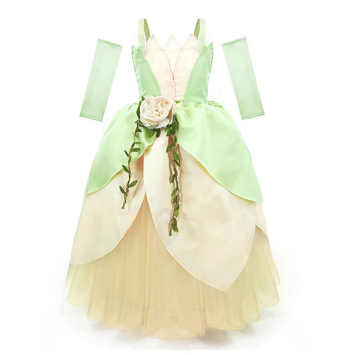 Girls Halloween Tiana Princess Dress